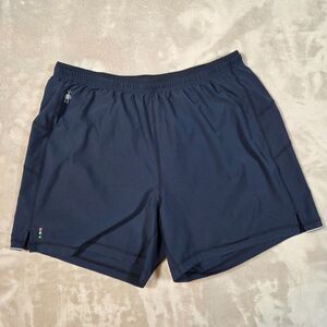Smartwool Men's Medium Merino Sport Lined 5" Shorts Navy Blue